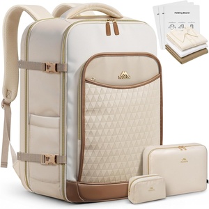 image:imageMATEIN HER Carryon Travel Backpack for Women with Shirt Folding Board 45L Extra Large Luggage Backpack for Southwest American Airline Approved 20x14x9 Waterproof TSA Carry on Bag Fit 17 inch Laptop