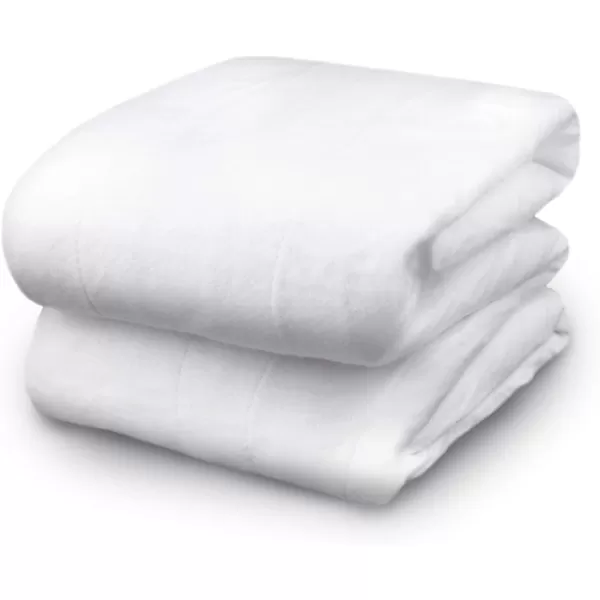 BIDDEFORD BLANKETS Polyester Electric Heated Mattress Pad with Analog Controller Full White