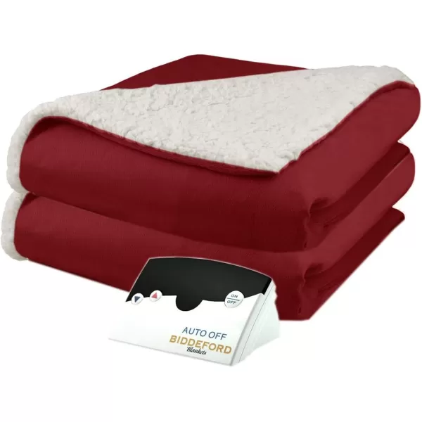 Biddeford Blankets Velour Sherpa Electric Heated Blanket with Digital Controller Throw Linen PlaidBiddeford Blankets Velour Sherpa Electric Heated Blanket with Digital Controller Throw Linen Plaid