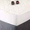 imageBIDDEFORD BLANKETS Sherpa Electric Heated Mattress Pad with Digital Controller Twin White