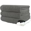imageBIDDEFORD BLANKETS Micro Plush Electric Heated Blanket with Digital Controller Twin Grey