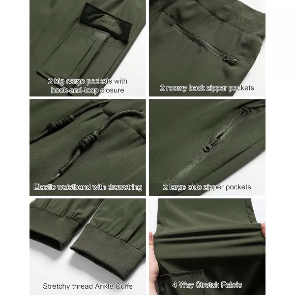 CREATMO US Womens Cargo Hiking Pants Quick Dry Lightweight Athletic Joggers