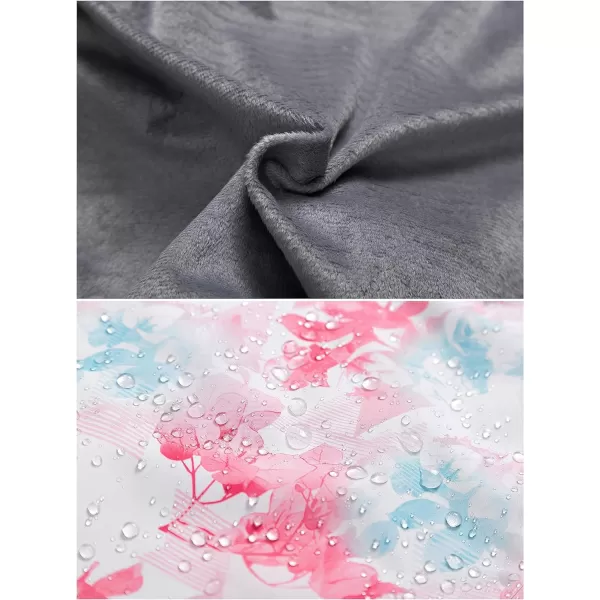 CREATMO US Girls Waterproof Ski Jacket Warm Winter Fleece Snow Coat Windproof Snowboarding Rain JacketPink Printed