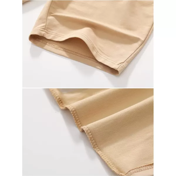 CREATMO US Mens Shorts Zipper Pocket Elastic Waist Stretch Summer Casual BeachKhaki