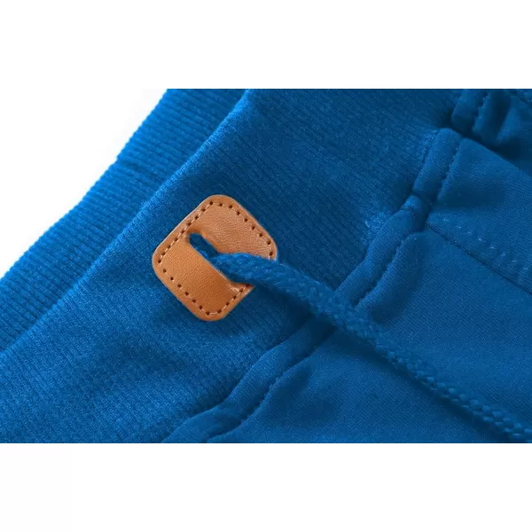 CREATMO US Mens Shorts Zipper Pocket Elastic Waist Stretch Summer Casual BeachSapphire Blue