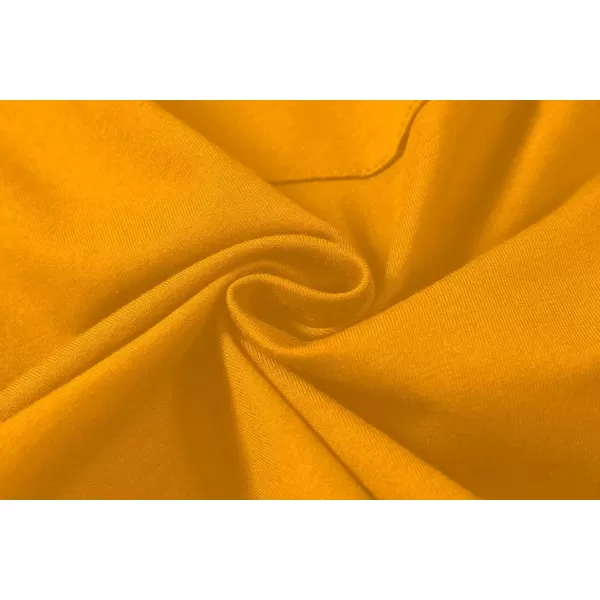 CREATMO US Mens Shorts Zipper Pocket Elastic Waist Stretch Summer Casual BeachYellow