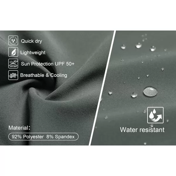 CREATMO US Womens Lightweight Quick Dry Cargo Hiking Pants Athletic JoggersGrey