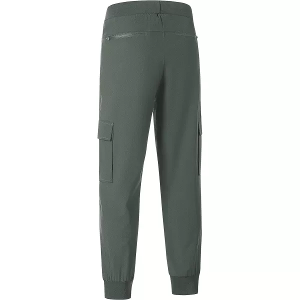 CREATMO US Womens Lightweight Quick Dry Cargo Hiking Pants Athletic JoggersGrey