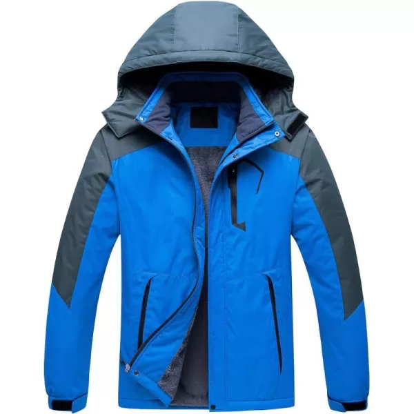 CREATMO US Mens Mountain Waterproof Ski Jacket Snowboard Jacket Windproof Snowboarding Jacket Warm Winter Coat RaincoatBlue