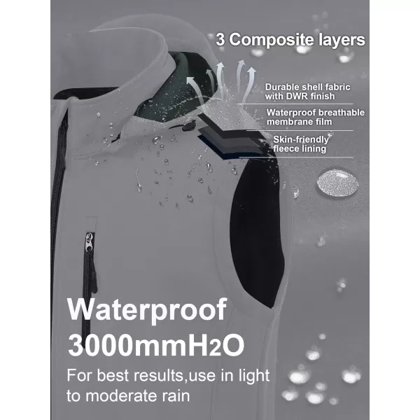 CREATMO US Mens Casual Lightweight Warm Thin Outerwear Vest Windbreaker Sleeveless Jacket With Removable HoodLight Grey
