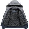 imageBoys Faux Leather Jacket Windproof Warm Winter Coat Kids Bomber Outerwear Waterproof PU Motorcycle JacketNavy Blue