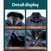 imageBoys Faux Leather Jacket Windproof Warm Winter Coat Kids Bomber Outerwear Waterproof PU Motorcycle JacketNavy Blue