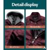 imageBoys Faux Leather Jacket Windproof Warm Winter Coat Kids Bomber Outerwear Waterproof PU Motorcycle JacketWine Red