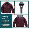 imageBoys Faux Leather Jacket Windproof Warm Winter Coat Kids Bomber Outerwear Waterproof PU Motorcycle JacketWine Red
