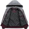 imageBoys Faux Leather Jacket Windproof Warm Winter Coat Kids Bomber Outerwear Waterproof PU Motorcycle JacketWine Red