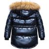 imageCREATMO US Boys Winter Parka Water Resistant Hooded Puffer Fleece Lined Jackets CoatsShine Navy