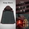 imageCREATMO US Mens Casual Lightweight Warm Thin Outerwear Vest Windbreaker Sleeveless Jacket With Removable HoodBrown