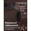 imageCREATMO US Mens Casual Lightweight Warm Thin Outerwear Vest Windbreaker Sleeveless Jacket With Removable HoodBrown
