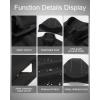 imageCREATMO US Mens Casual Lightweight Warm Thin Outerwear Vest Windbreaker Sleeveless Jacket With Removable HoodGrey