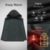 imageCREATMO US Mens Casual Lightweight Warm Thin Outerwear Vest Windbreaker Sleeveless Jacket With Removable HoodGrey