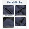 imageCREATMO US Mens Puffer Jacket Waterproof Winter Parka jacket Warm Thicken Ski CoatLight Grey  Dark Grey