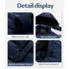 imageCREATMO US Mens Puffer Jacket Waterproof Winter Parka jacket Warm Thicken Ski CoatNavy