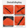 imageCREATMO US Mens Puffer Jacket Waterproof Winter Parka jacket Warm Thicken Ski CoatOrange