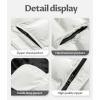 imageCREATMO US Mens Puffer Jacket Waterproof Winter Parka jacket Warm Thicken Ski CoatWhite