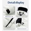 imageCREATMO US Mens Puffer Jacket Waterproof Winter Parka jacket Warm Thicken Ski CoatWhite
