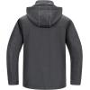 imageCREATMO US Mens Softshell Military Jacket With Removable Hood Fleece Lined and Water Repellent Outdoor Reflective CoatDark Grey Heather