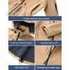 imageCREATMO US Mens Softshell Military Jacket With Removable Hood Fleece Lined and Water Repellent Outdoor Reflective CoatKhaki