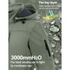 imageCREATMO US Mens Softshell Military Jacket With Removable Hood Fleece Lined and Water Repellent Outdoor Reflective CoatOlive