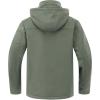 imageCREATMO US Mens Softshell Military Jacket With Removable Hood Fleece Lined and Water Repellent Outdoor Reflective CoatOlive