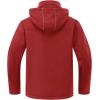 imageCREATMO US Mens Softshell Military Jacket With Removable Hood Fleece Lined and Water Repellent Outdoor Reflective CoatRed
