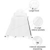 imageCREATMO US Mens Softshell Military Jacket With Removable Hood Fleece Lined and Water Repellent Outdoor Reflective CoatWhite