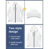imageCREATMO US Mens Softshell Military Jacket With Removable Hood Fleece Lined and Water Repellent Outdoor Reflective CoatWhite