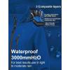 imageCREATMO US Womens Lightweight Waterproof Long Softshell Tactical Jacket Fleece Lined WindbreakerBlue