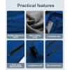 imageCREATMO US Womens Lightweight Waterproof Long Softshell Tactical Jacket Fleece Lined WindbreakerBlue