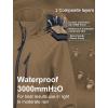 imageCREATMO US Womens Lightweight Waterproof Long Softshell Tactical Jacket Fleece Lined WindbreakerBrown