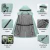 imageCREATMO US Womens Lightweight Waterproof Long Softshell Tactical Jacket Fleece Lined WindbreakerLight Green