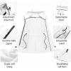 imageCREATMO US Womens Lightweight Waterproof Long Softshell Tactical Jacket Fleece Lined WindbreakerWhite