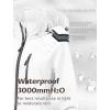 imageCREATMO US Womens Lightweight Waterproof Long Softshell Tactical Jacket Fleece Lined WindbreakerWhite
