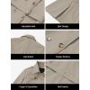 imageCREATMO US Womens Long Trench Coat DoubleBreasted Classic Lapel Overcoat Belted Slim Outerwear Coat with Detachable HoodApricot