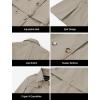 imageCREATMO US Womens Trench Coat DoubleBreasted Classic Lapel Overcoat Belted Slim Outerwear Coat with Detachable HoodApricot