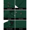 imageCREATMO US Womens Trench Coat DoubleBreasted Classic Lapel Overcoat Belted Slim Outerwear Coat with Detachable HoodDark Green