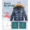 imageCREATMO US Boys Water Resistant Winter Coats Warm Fleece Lined Outwear Windbreaker Ski JacketShine Navy