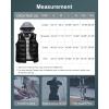 imageCREATMO US Womens Warm Vest Outerwear Thick Padded Puffer Sleeveless Vest With Detachable HoodBlack New