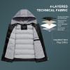 imageCREATMO US Womens Warm Vest Outerwear Thick Padded Puffer Sleeveless Vest With Detachable HoodBlack New