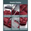 imageCREATMO US Womens Warm Vest Outerwear Thick Padded Puffer Sleeveless Vest With Detachable HoodBurgundy New