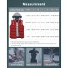 imageCREATMO US Womens Warm Vest Outerwear Thick Padded Puffer Sleeveless Vest With Detachable HoodRed